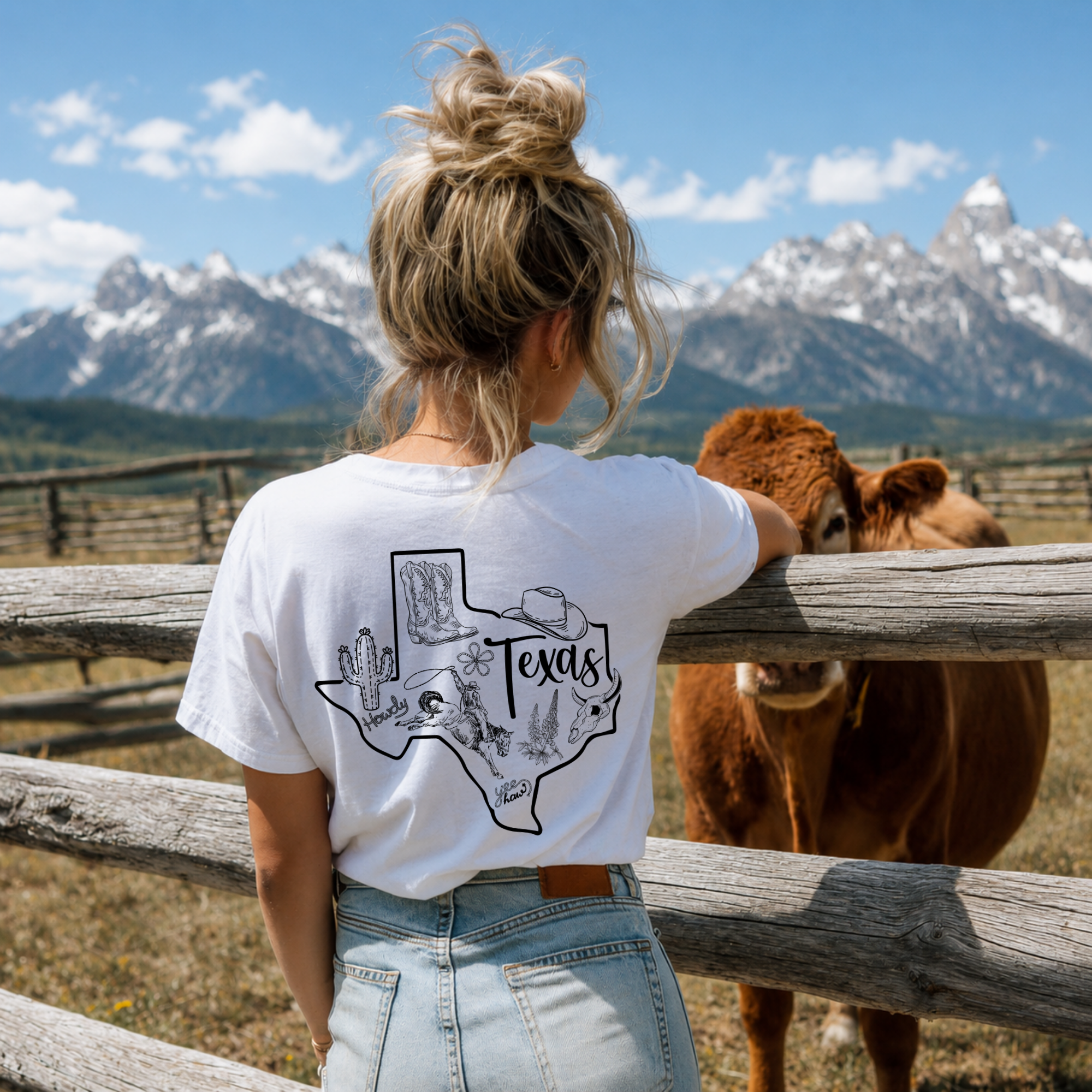 Texas Map T-Shirt — “You’re from Texas I can tell” State Outline Tee