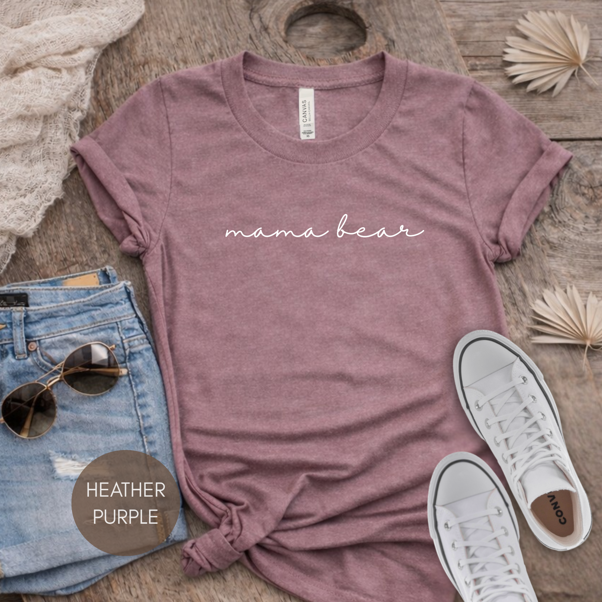 Mama Bear Shirt | Bella Canvas 3001 Women’s T Shirt | Minimalist Mom Shirt | Motherhood Gift Shirt | Cute Mom Life Graphic Tee