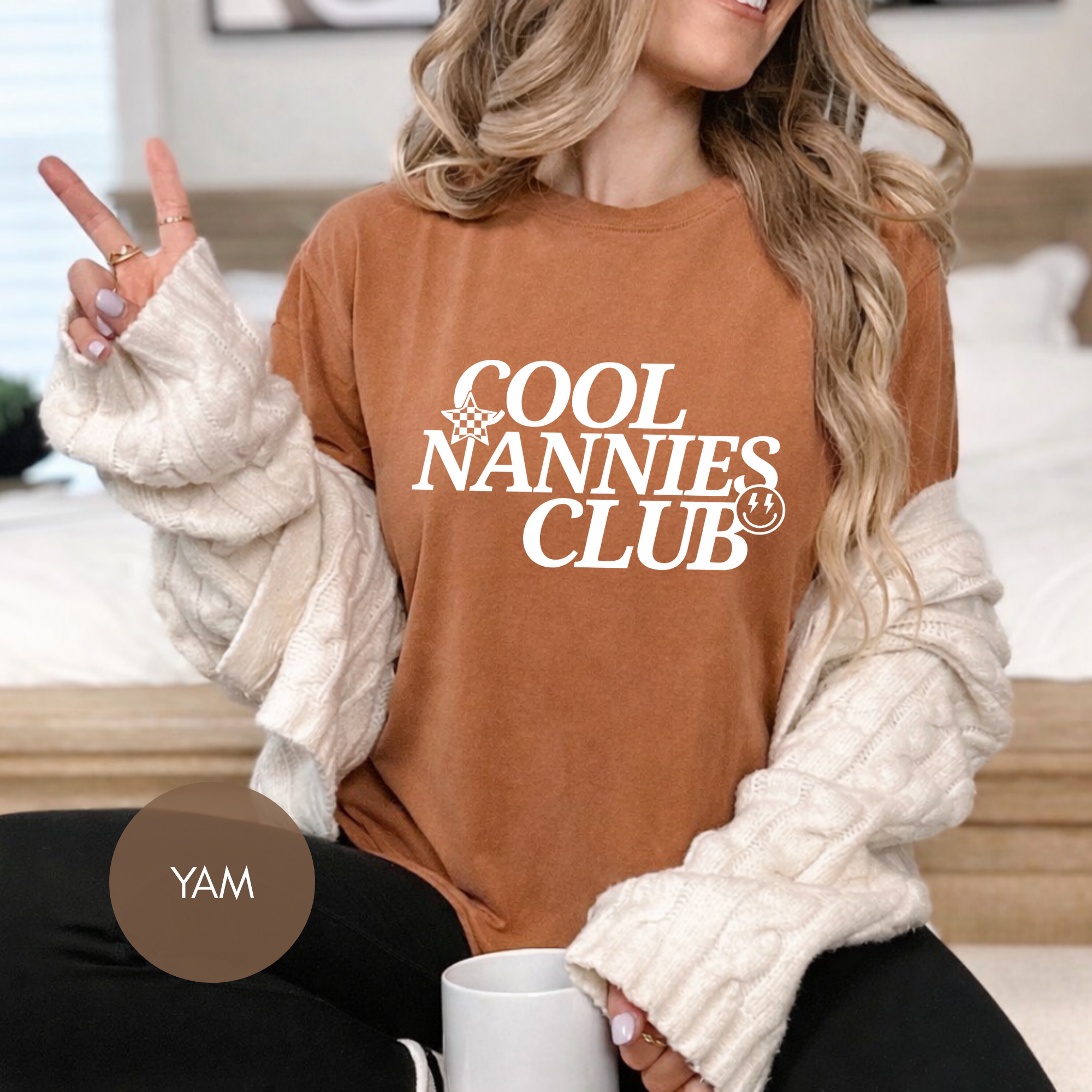 Cool Nannies Club T-Shirt — Retro Graphic Tee for Nannies & Caregivers
