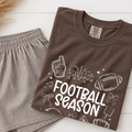 Football Season Comfort Colors Shirt, Cute Football Doodle Tee, Game Day Shirt, Football Mom Fall Graphic Tee