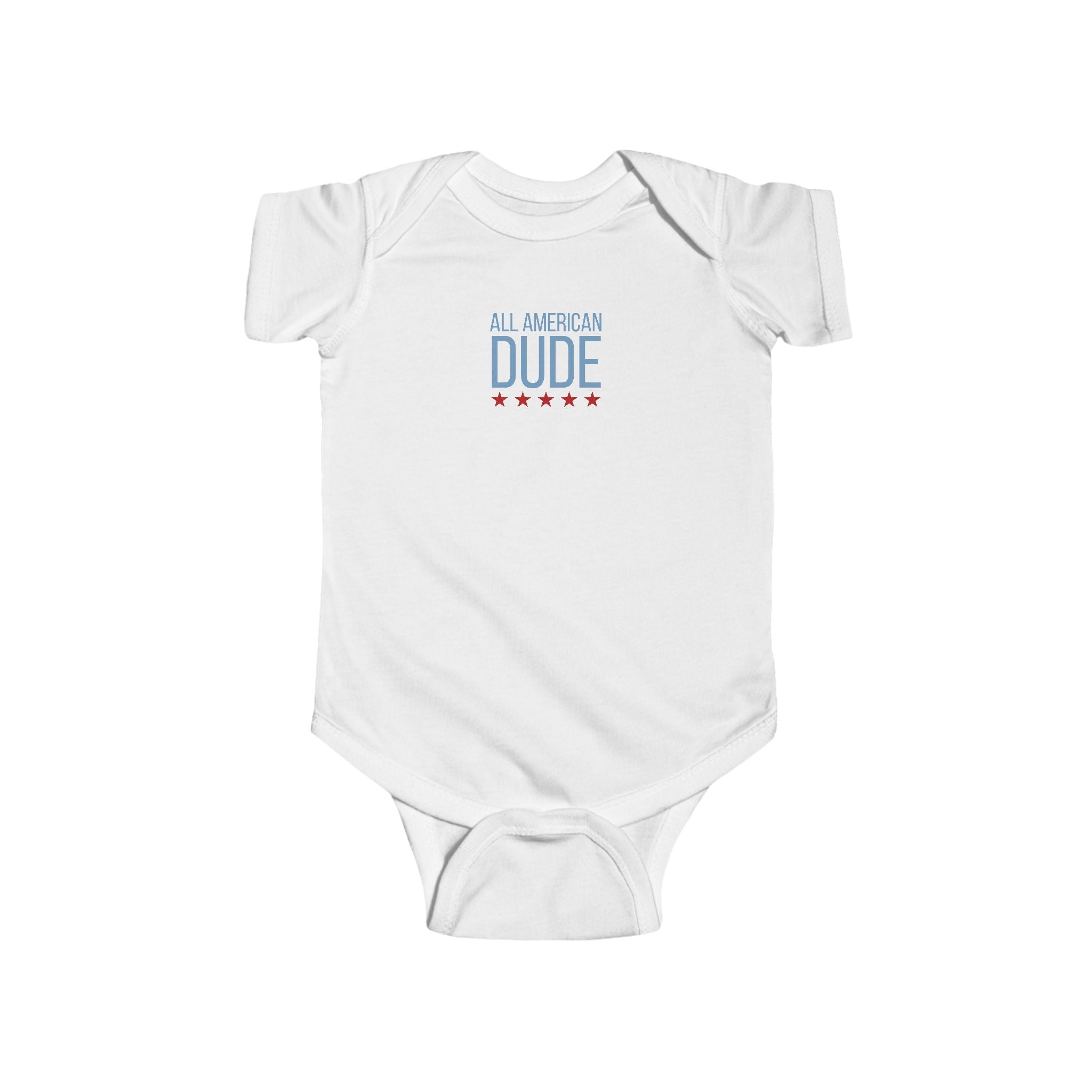 All American Dude Infant Bodysuit — Patriotic Baby Onesie