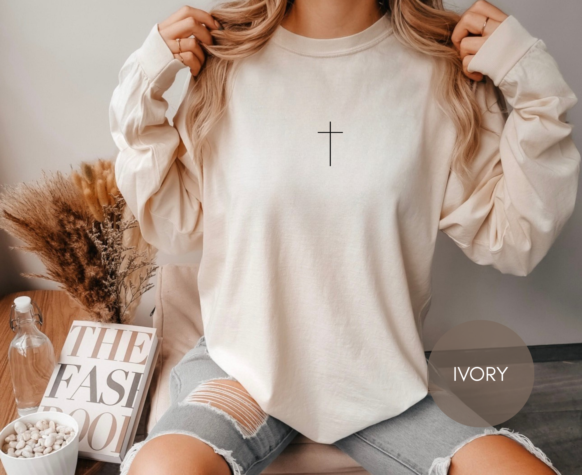 Comfort Colors 6014 Christian Long Sleeve Shirt | Minimal Cross Faith Shirt | All My Heroes Went To Prison Bible Shirt | Christian Apparel