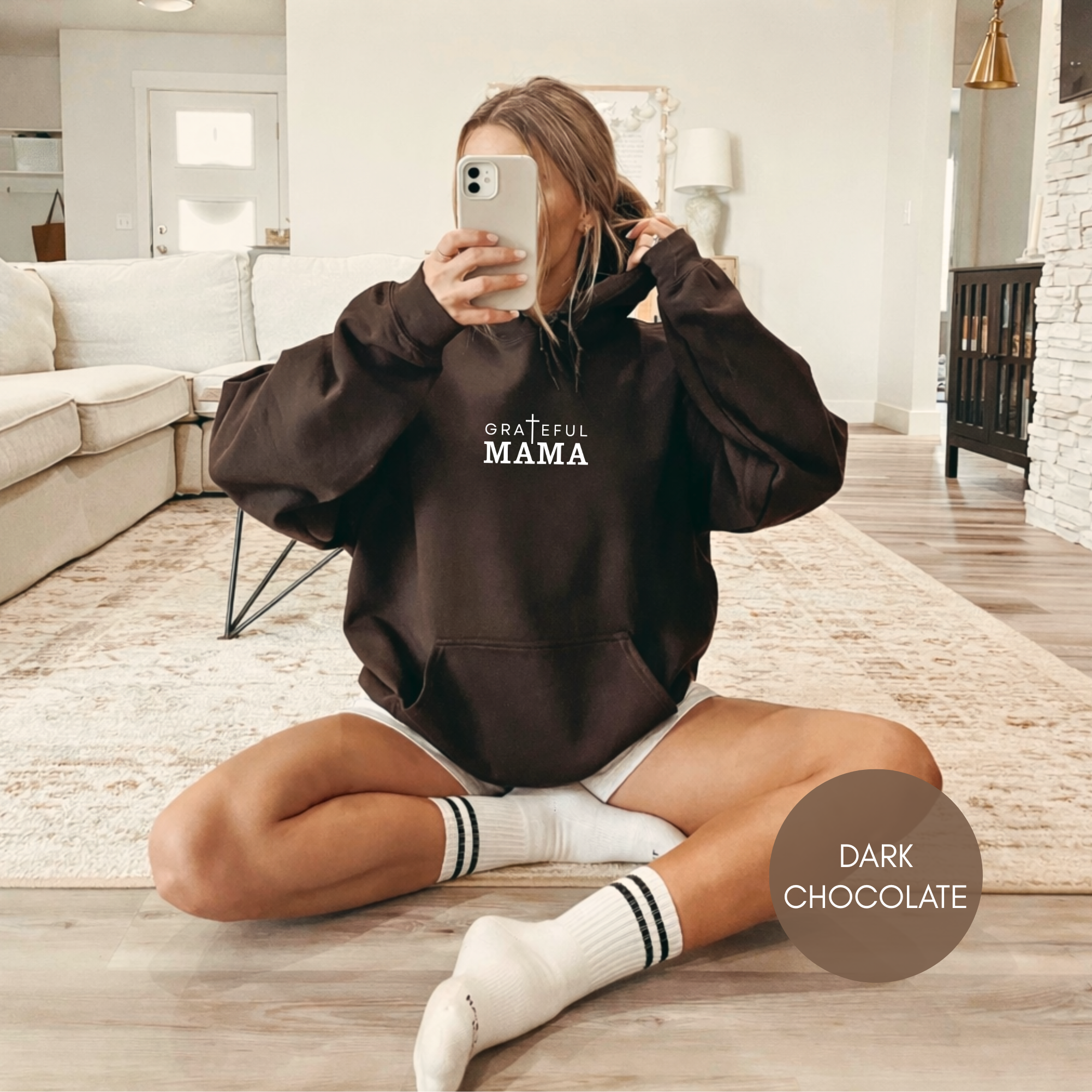 Grateful Mama Gildan 18500 Hoodie | Christian Mom Hoodie | Faith Mama Sweatshirt | Religious Mom Gift | Mother’s Day Gift