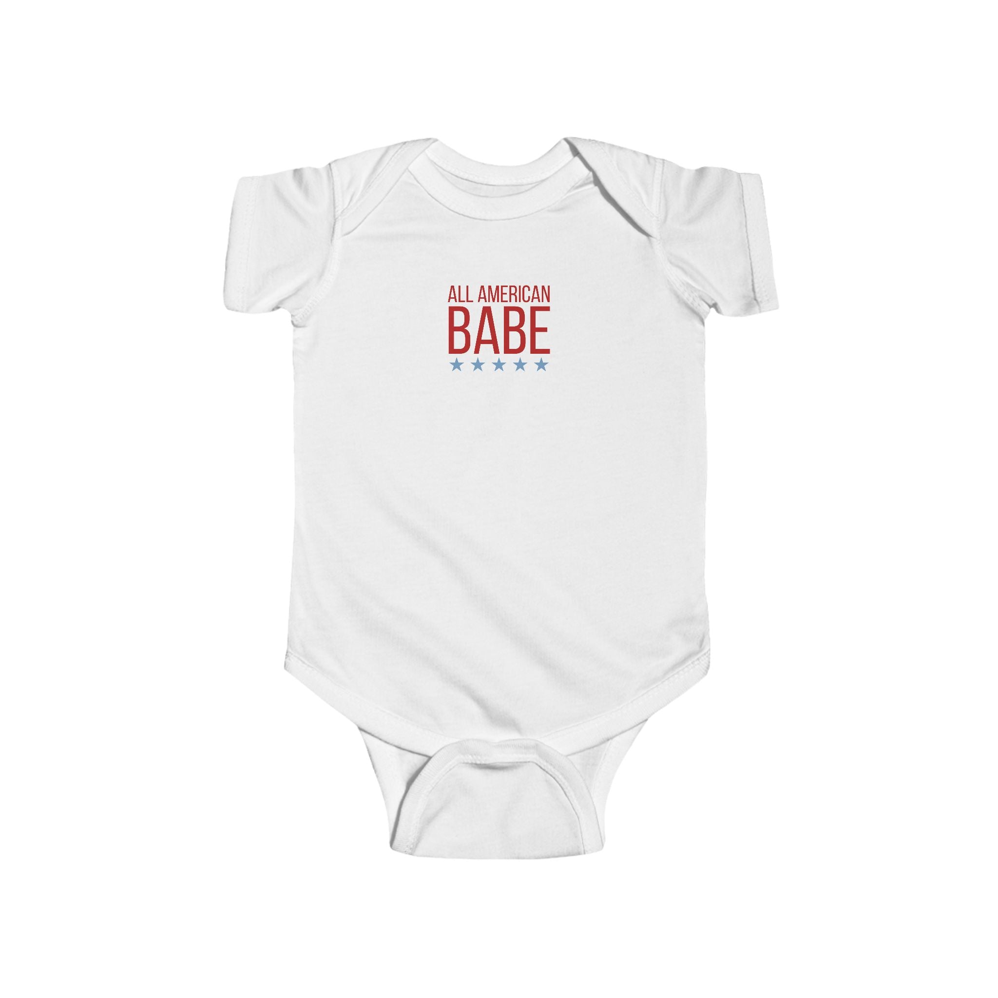 Infant Bodysuit — "All American Babe" Patriotic Baby Onesie