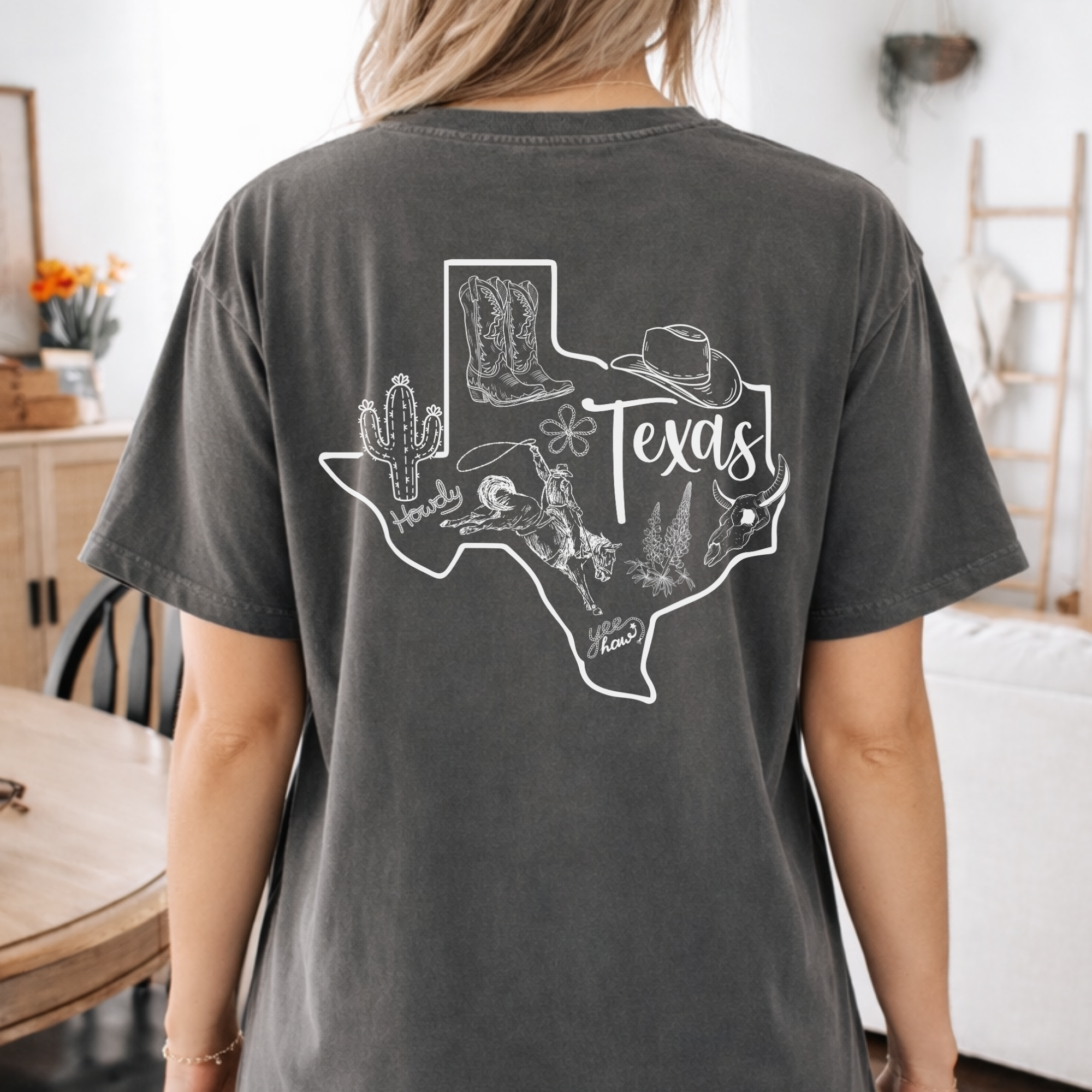 Texas Map T-Shirt — “You’re from Texas I can tell” State Outline Tee