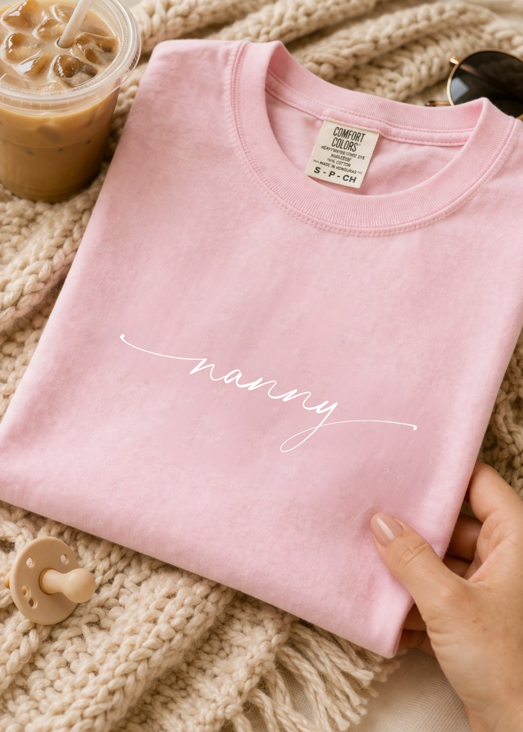 Nanny Tee — Minimal Script 'Nanny' T-Shirt