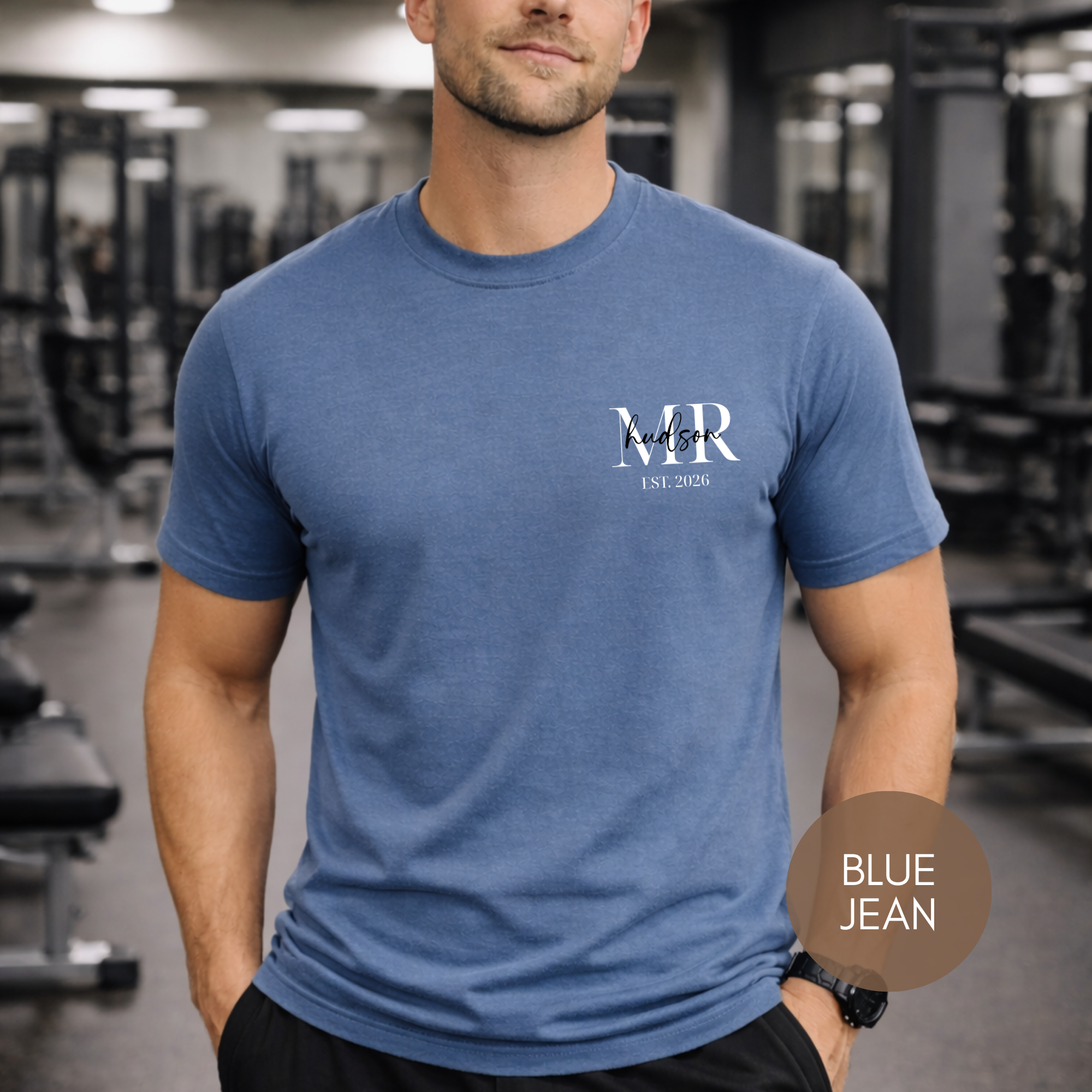 Personalized Mr Anniversary T-Shirt — Minimalist Husband Graphic Tee