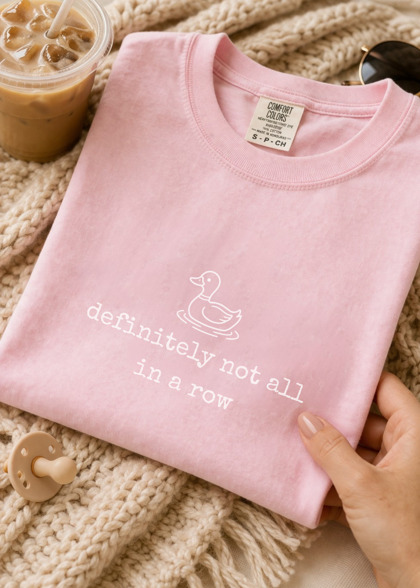 Ducks Not in a Row Shirt for Women, Funny Duck Graphic Tee, Sarcastic Humor T-Shirt, Comfort Colors Casual Unisex Top