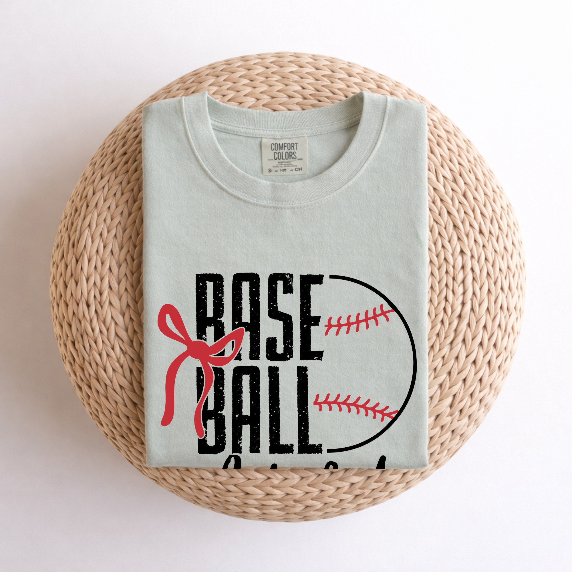Baseball Mama T-Shirt – Cute Mom Baseball Shirt with Bow & Ball Graphic