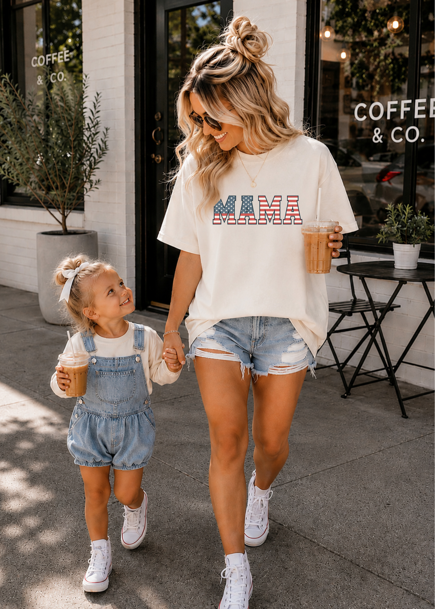 Mama American Flag T-Shirt