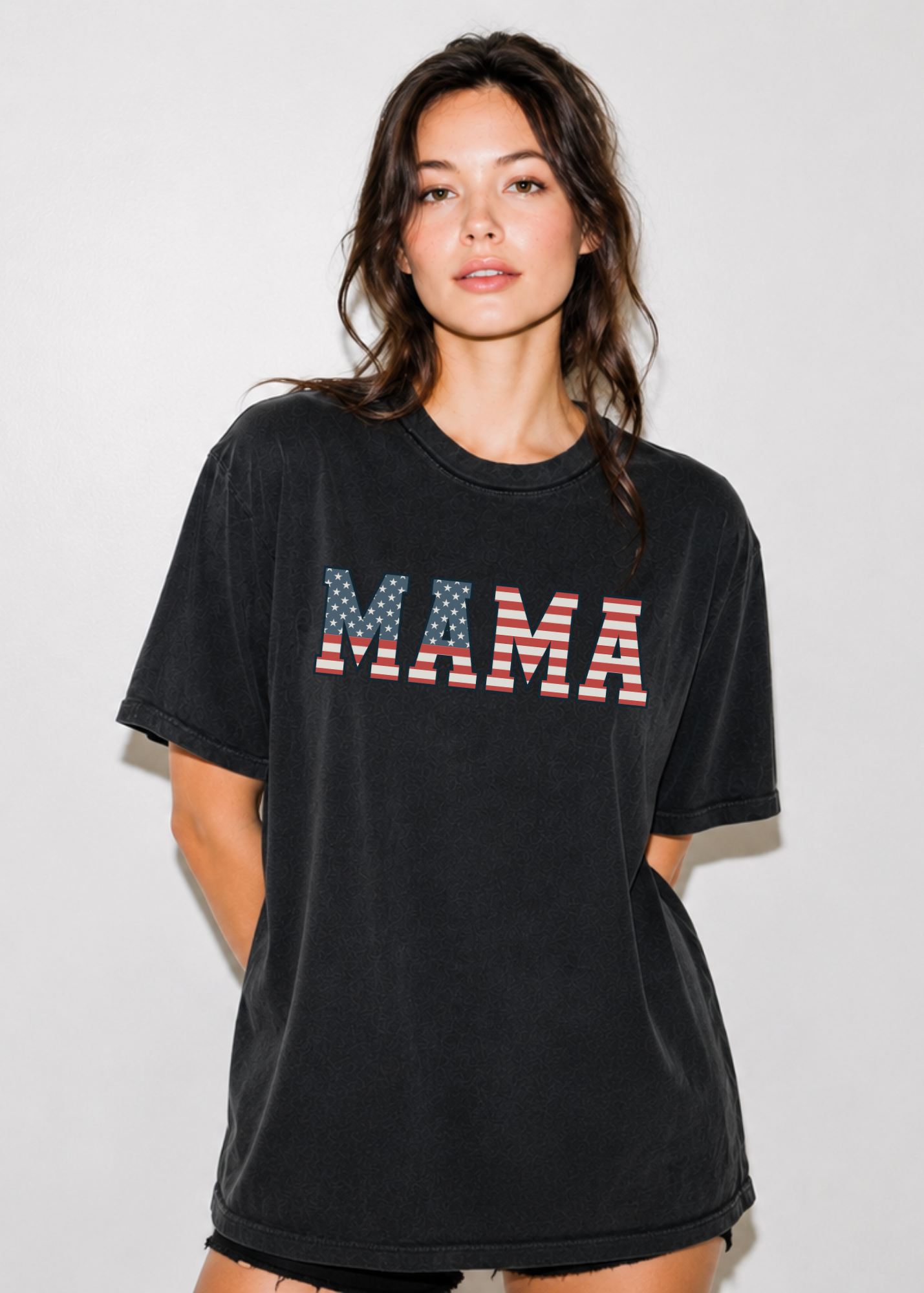 Mama American Flag T-Shirt