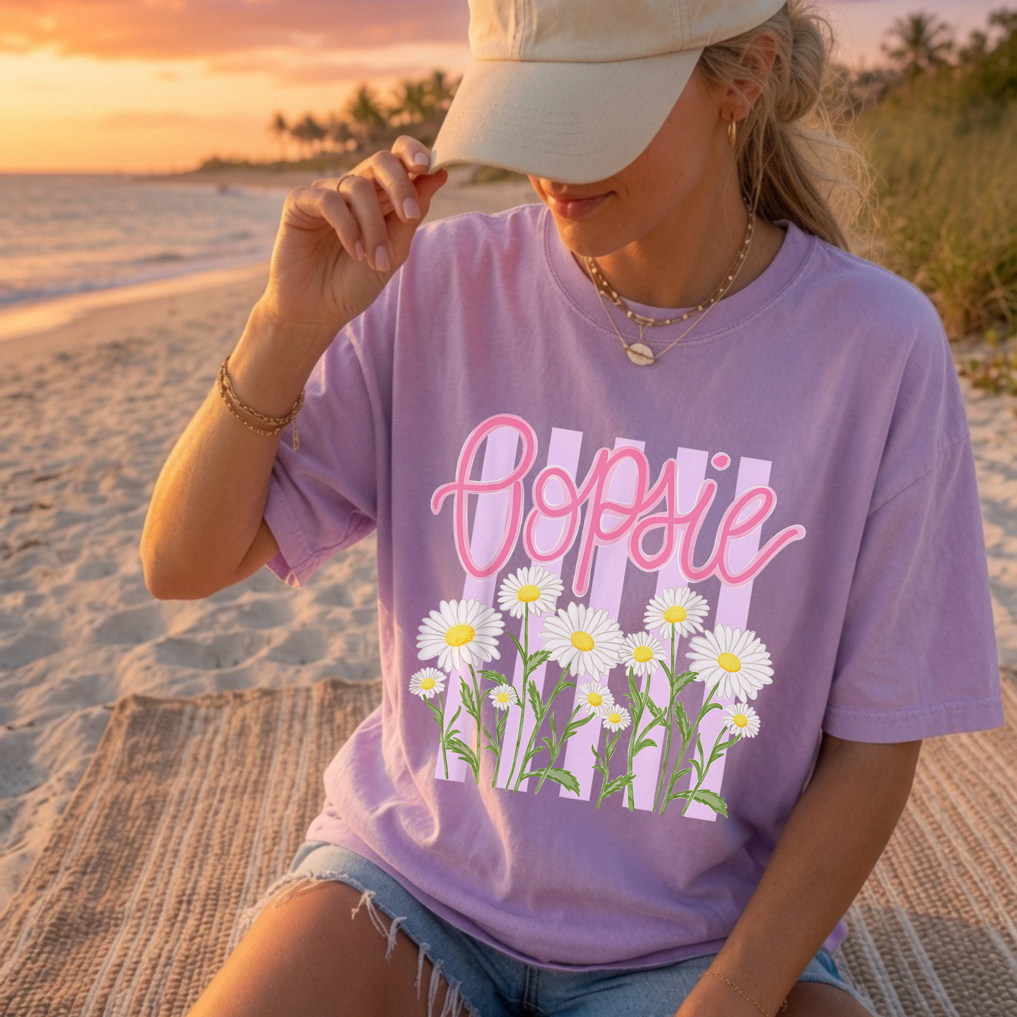 Oopsie Daisy Striped T-Shirt