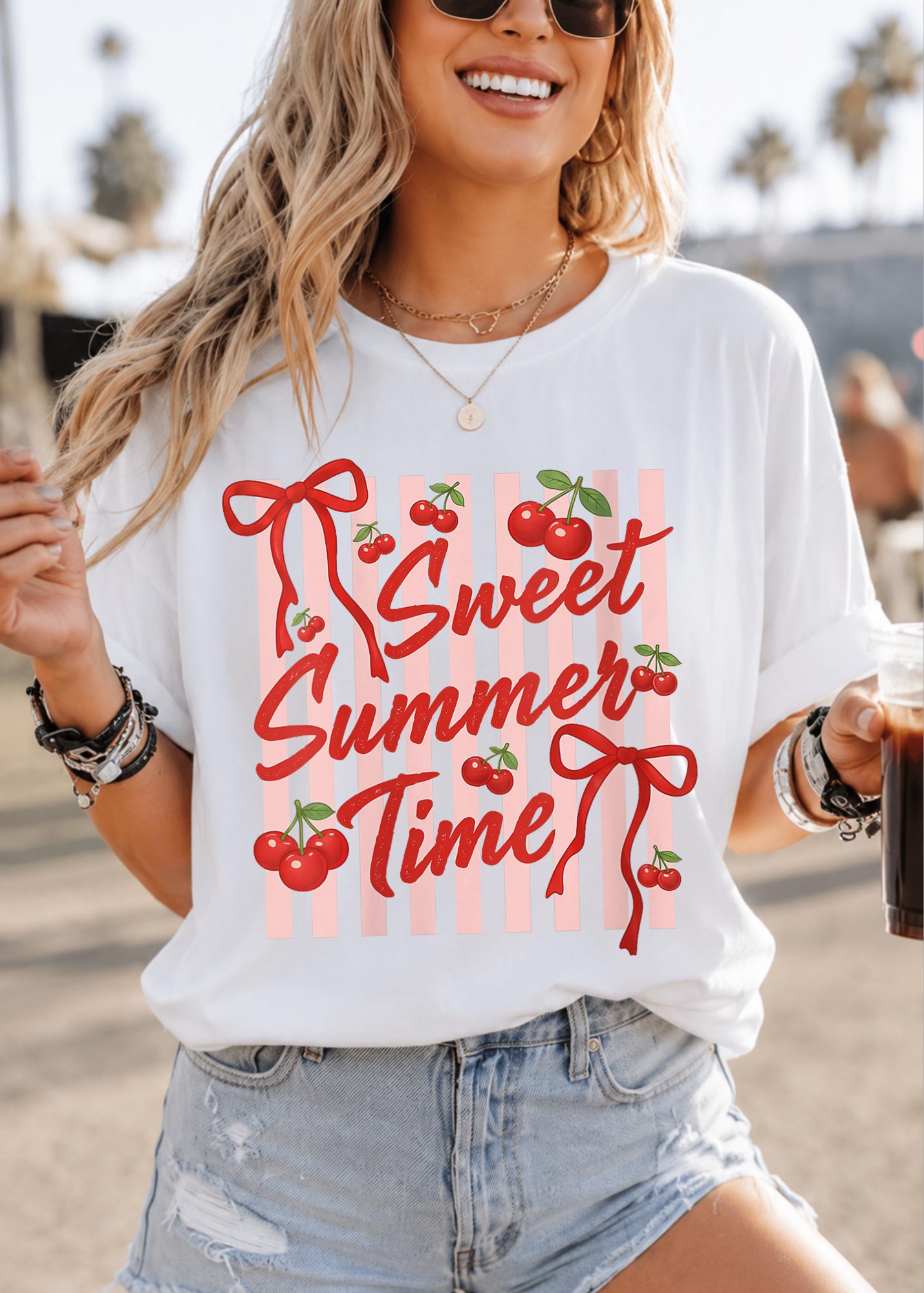 Sweet Summer Time Cherry T-Shirt