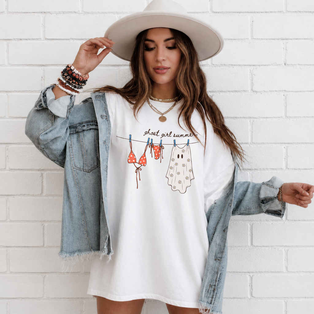 'Ghost Girl Summer' Clothesline Graphic Tee