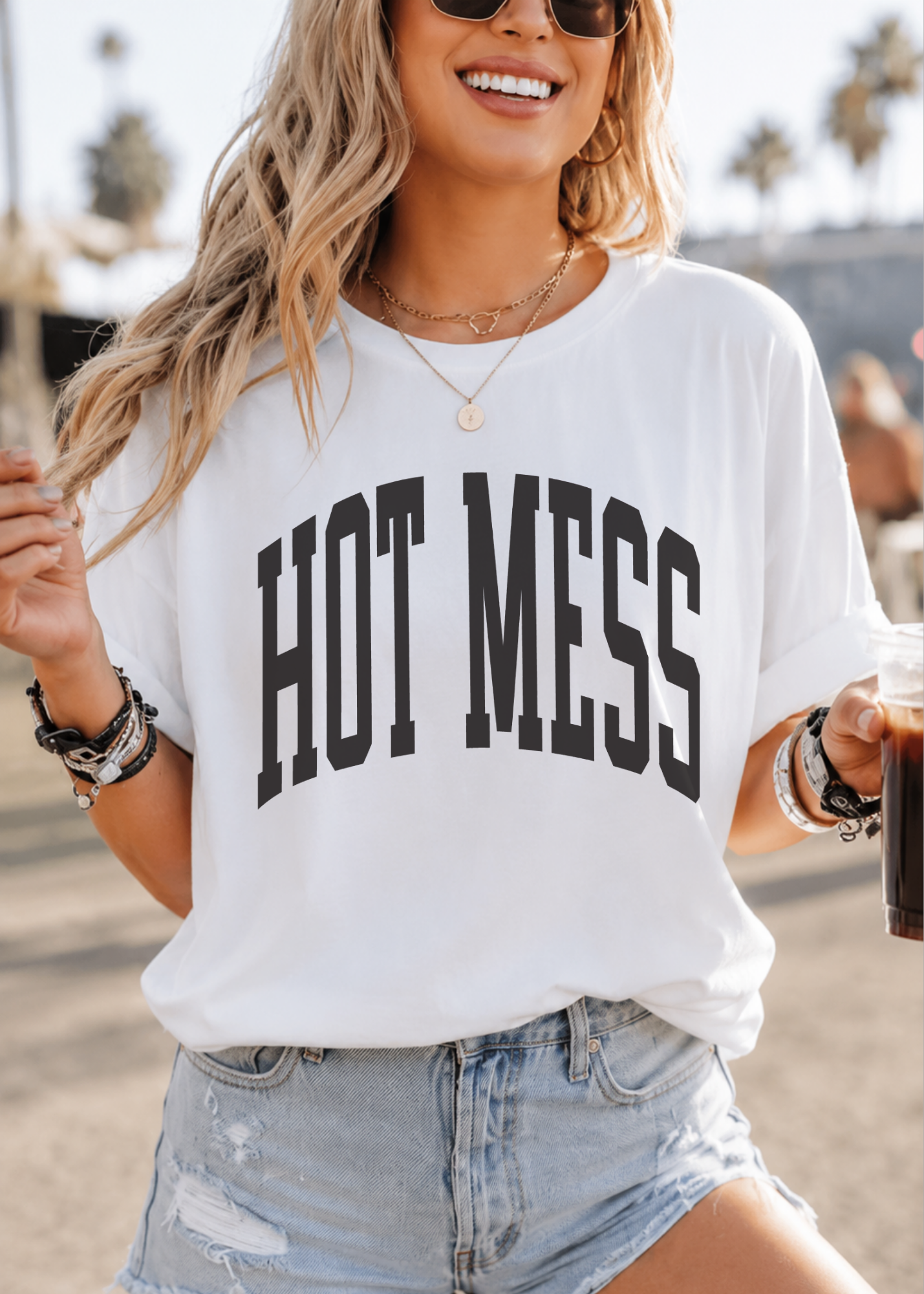 Hot Mess Tee — Graphic Casual T-Shirt
