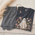Ghost in the Wildflower T-Shirt — Cute Floral Ghost Tee for Halloween & Everyday