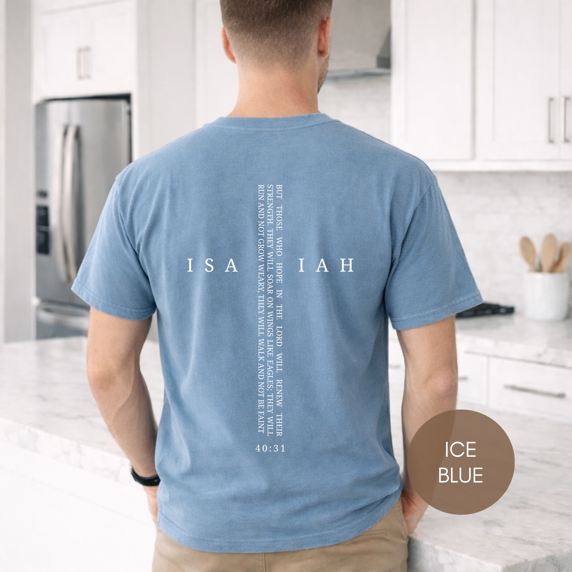 Isaiah 40:31 Christian Shirt | Faith Based Bible Verse Tee | Christian Apparel | Cross Shirt | Inspirational Scripture Shirt