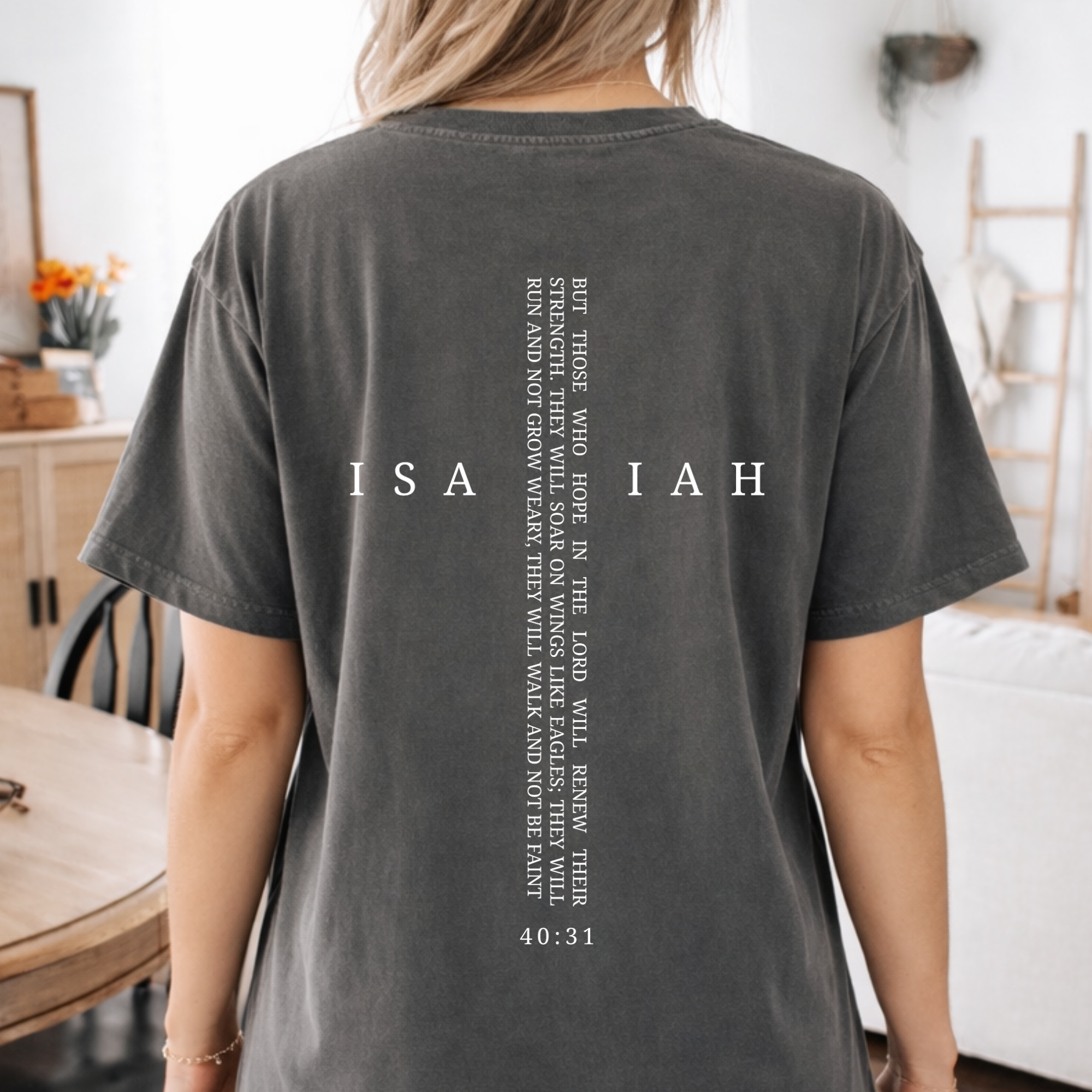 Isaiah 40:31 Christian Shirt | Faith Based Bible Verse Tee | Christian Apparel | Cross Shirt | Inspirational Scripture Shirt