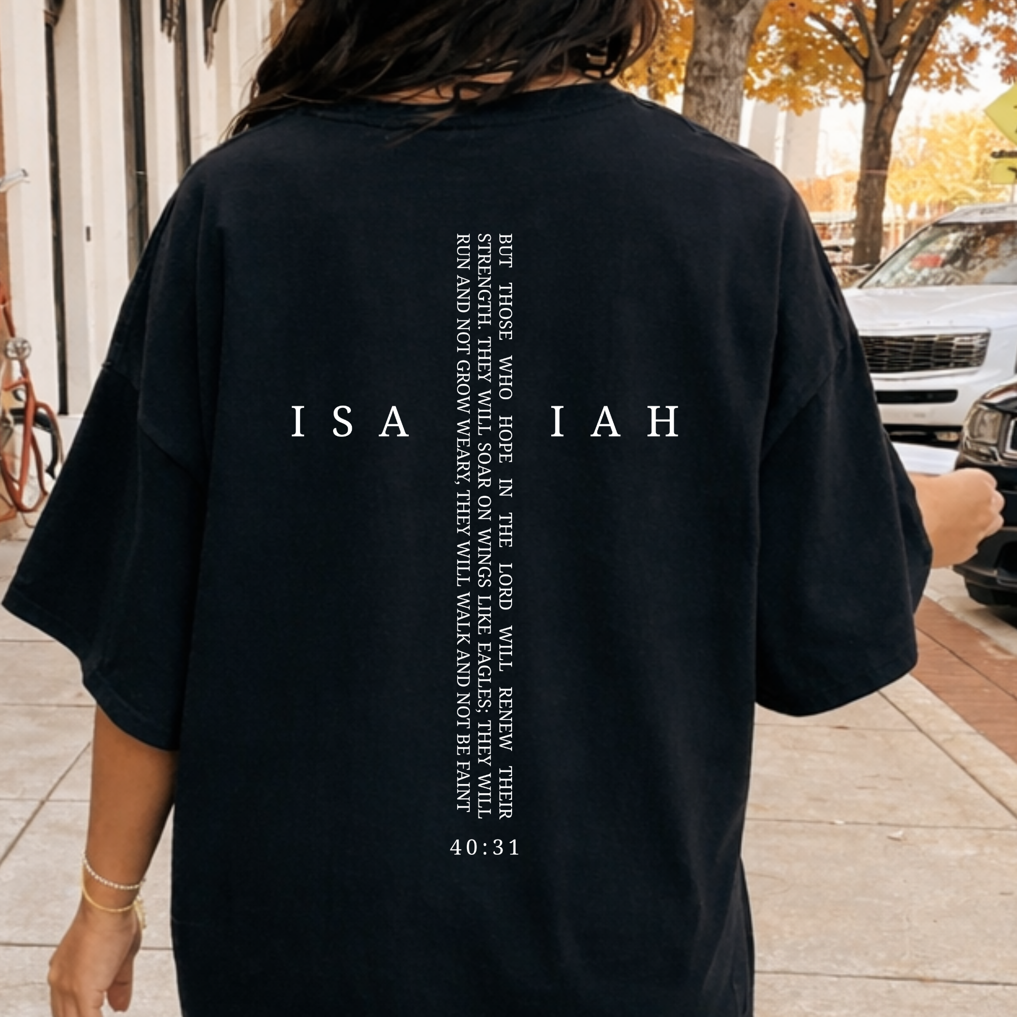 Proverbs 3:5-6 Minimalist Cross T-Shirt — Trust in the Lord Faith Tee
