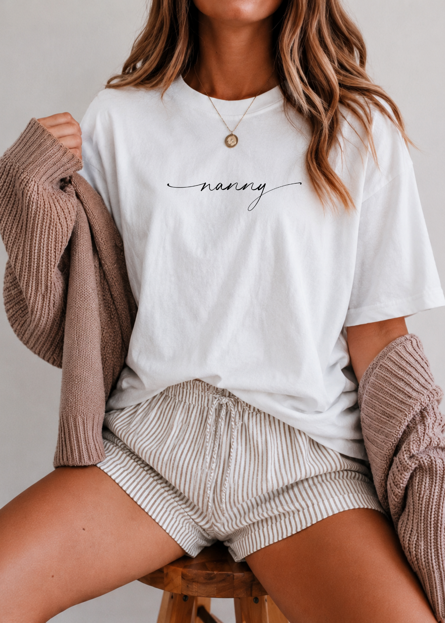 Nanny Tee — Minimal Script 'Nanny' T-Shirt