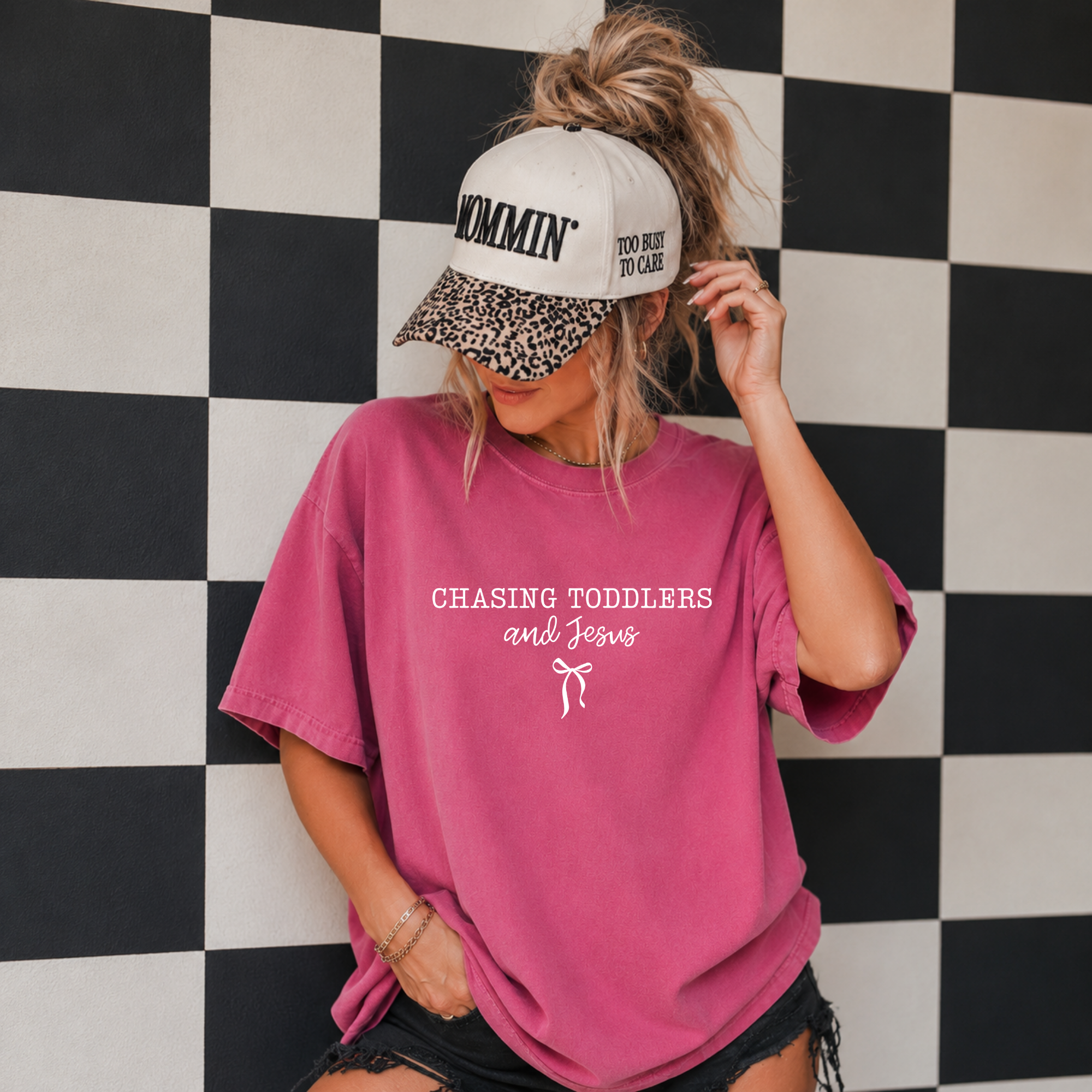 Chasing Toddlers and Jesus T-shirt — Funny Christian Mom Tee
